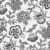 Schumacher Hothouse Flowers Silhouette Black & White Fabric