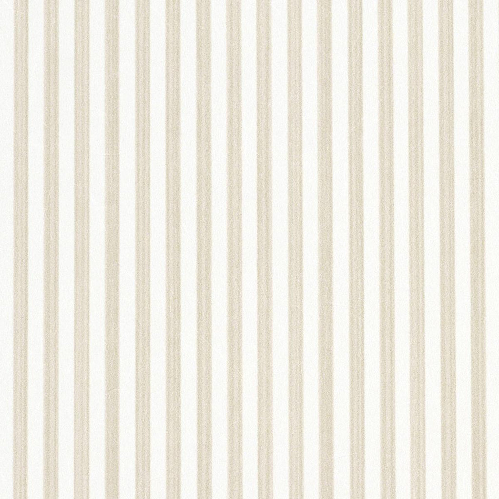 Schumacher Edwin Stripe Narrow Straw Wallpaper