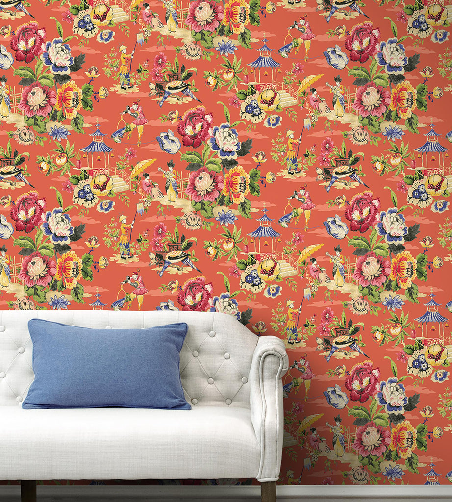 Surface Style Travel Diary Flamingo Wallpaper
