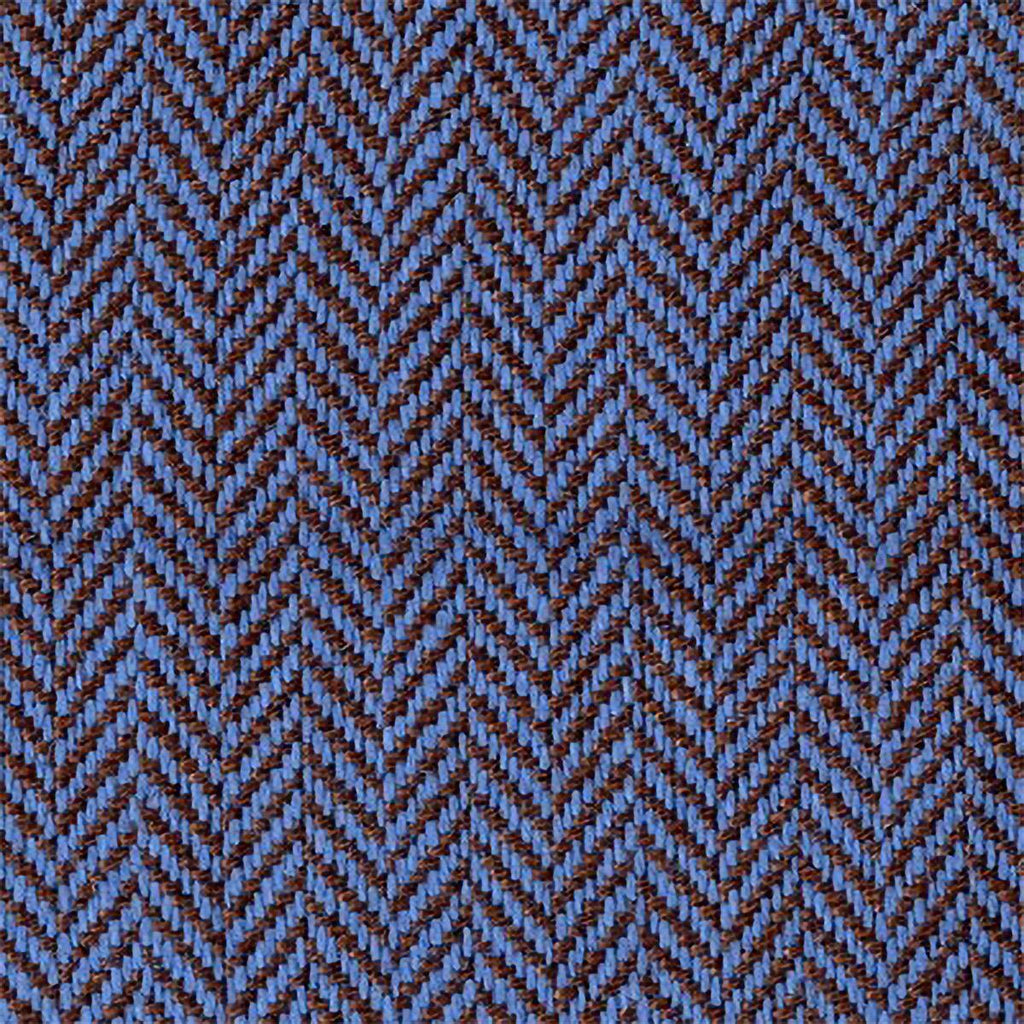 Donghia WISHBONE INDIGO COCOA Fabric
