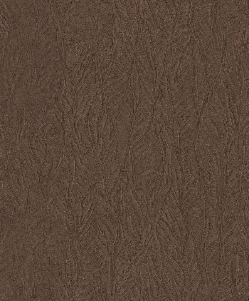 Galerie Leaf Emboss Bronze Brown Wallpaper