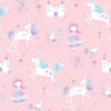 Galerie Unicorns And Princesses Pink Wallpaper