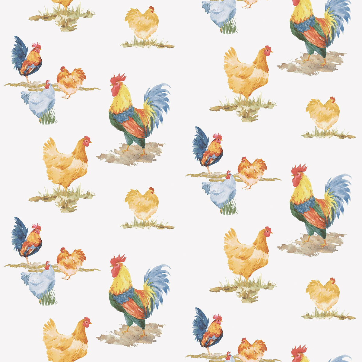 Galerie Free Range Blue Wallpaper DecoratorsBest