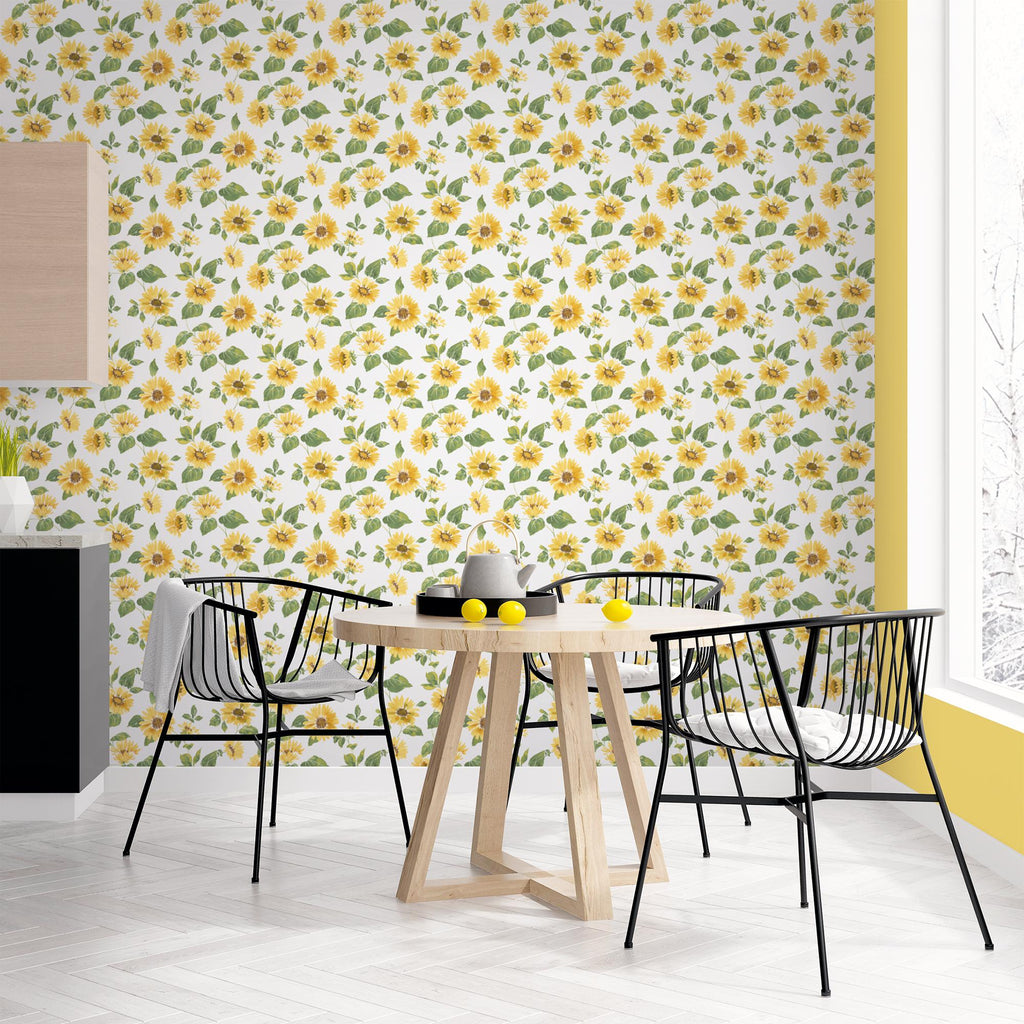 Galerie Sunflower Trail Yellow Wallpaper