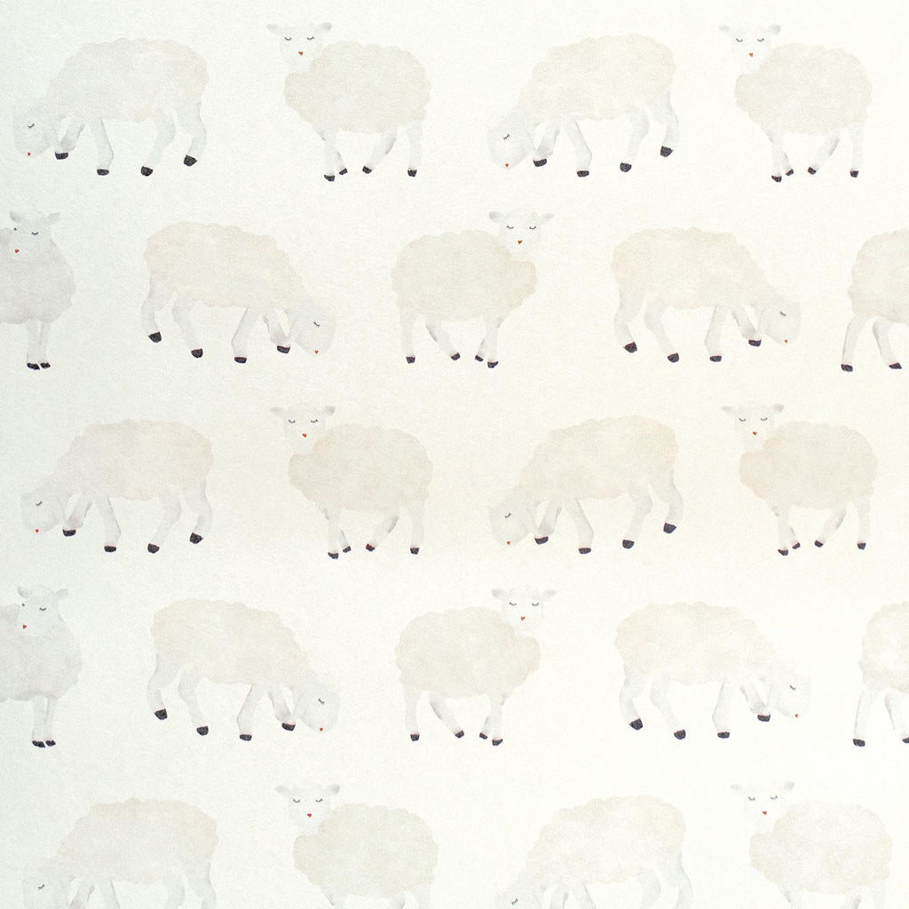 Galerie Sweet Sheep White Wallpaper