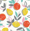 Seabrook Fruit Toss Tropic Sunset Wallpaper