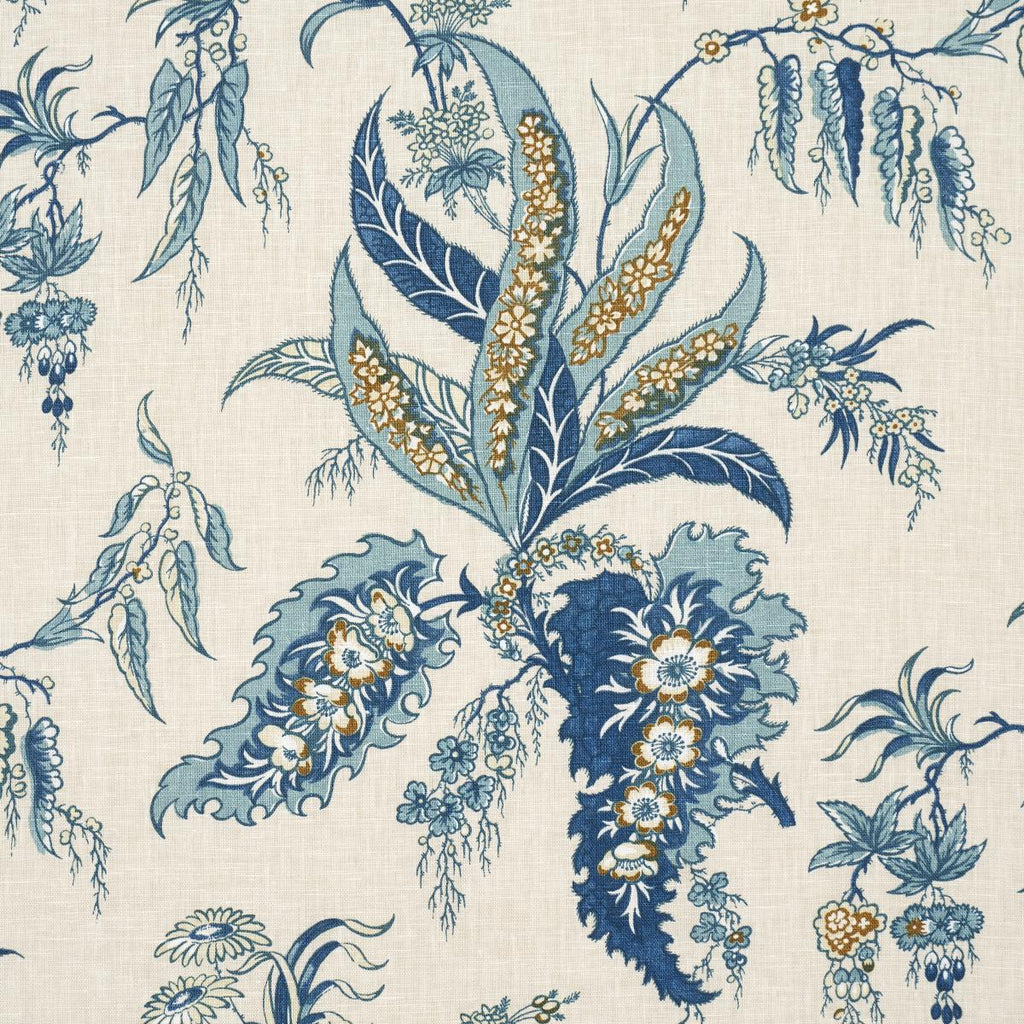 Schumacher Apolline Botanical Ciel & Marine Fabric