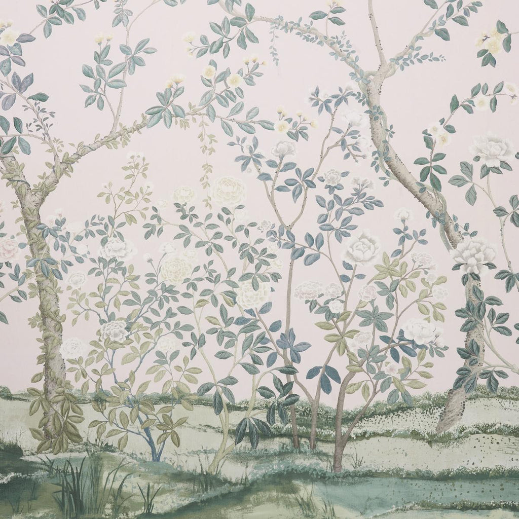 Schumacher Madame De Pompadour Panel Blush Fabric