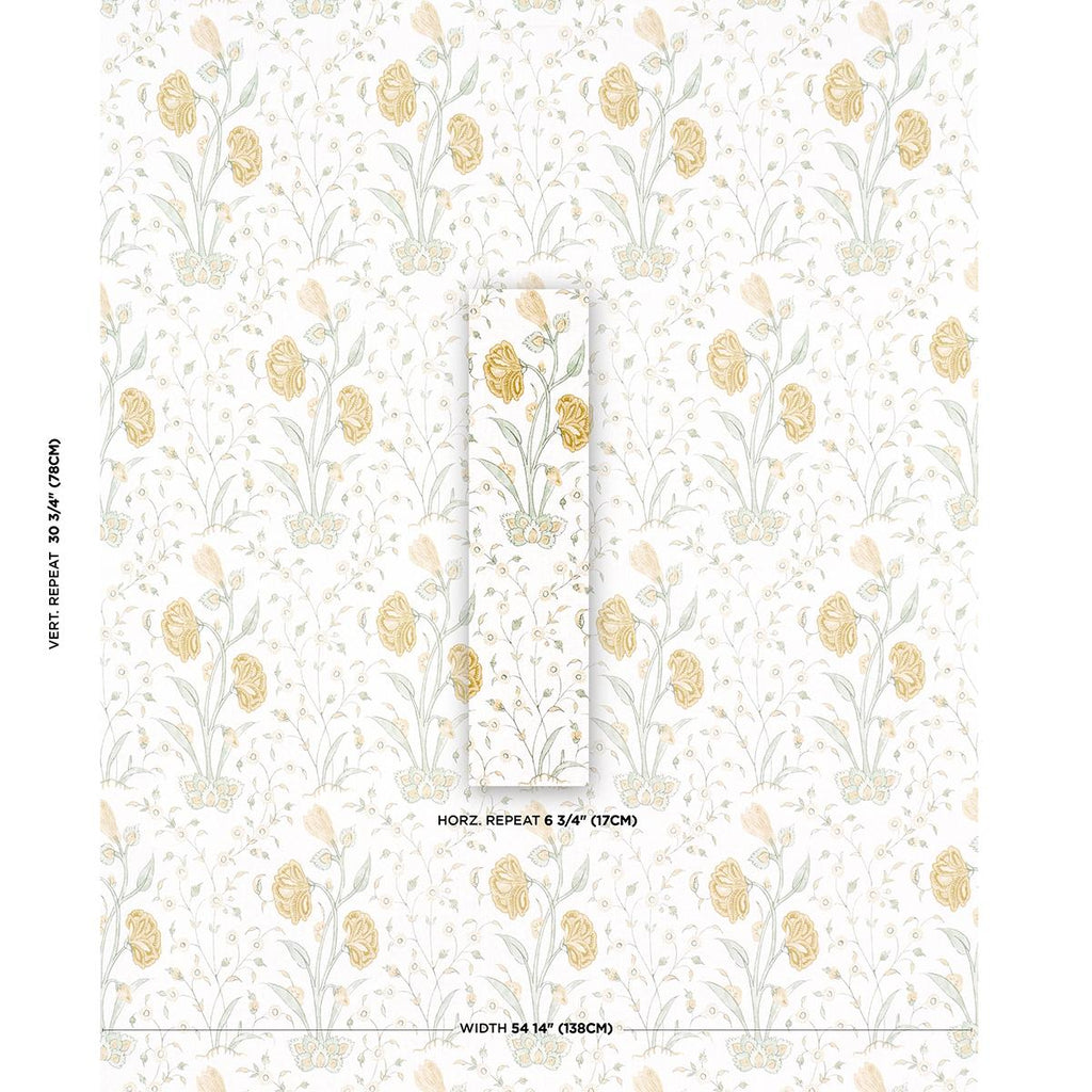 Schumacher Khilana Floral Marigold Fabric