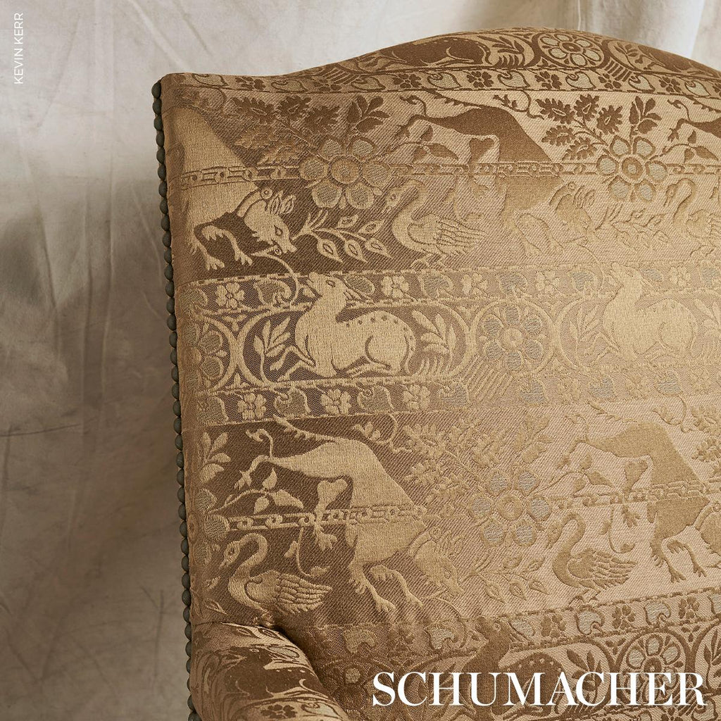 Schumacher Animali Bronze Fabric