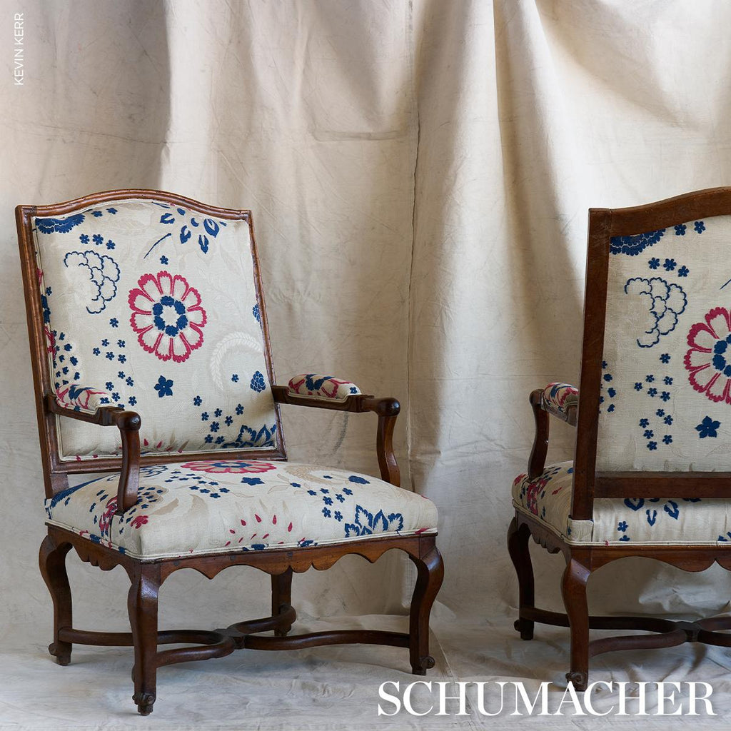 Schumacher Alessia Floral Parchment Fabric