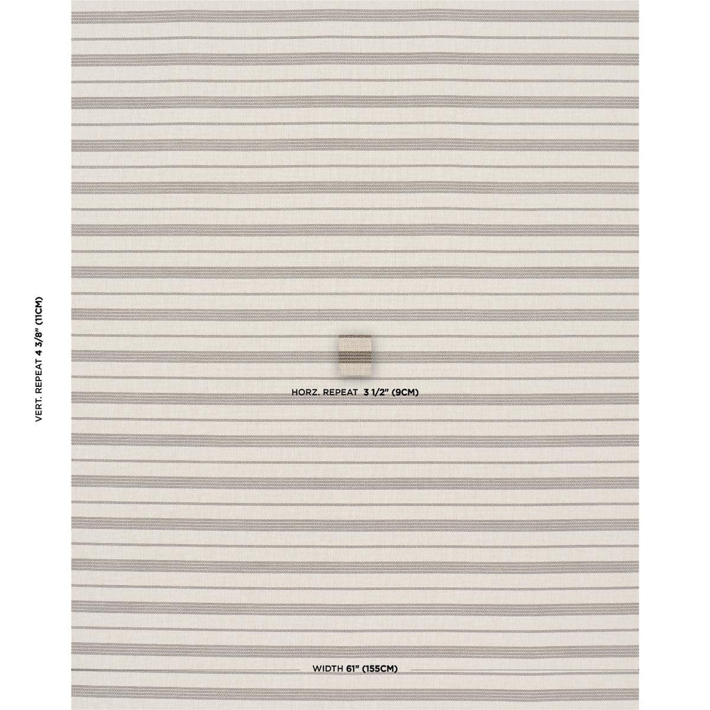 Schumacher Serra Mesa Indoor/Outdoor Stripe Burlap Fabric