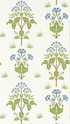 Morris & Co Meadow Sweet Cobalt/Grass Green Wallpaper