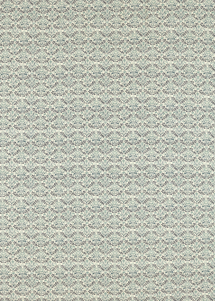 Morris & Co Bellflowers Indigo/Seagreen Fabric