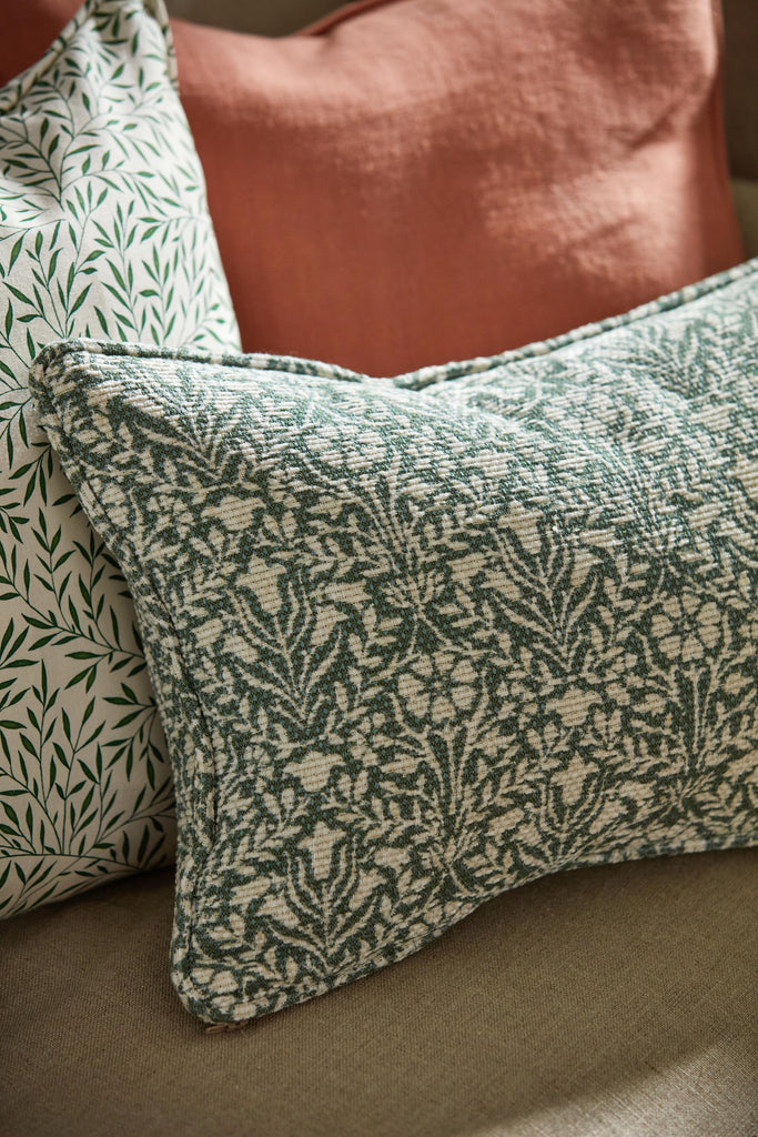Morris & Co Bellflowers Weave Seagreen Fabric