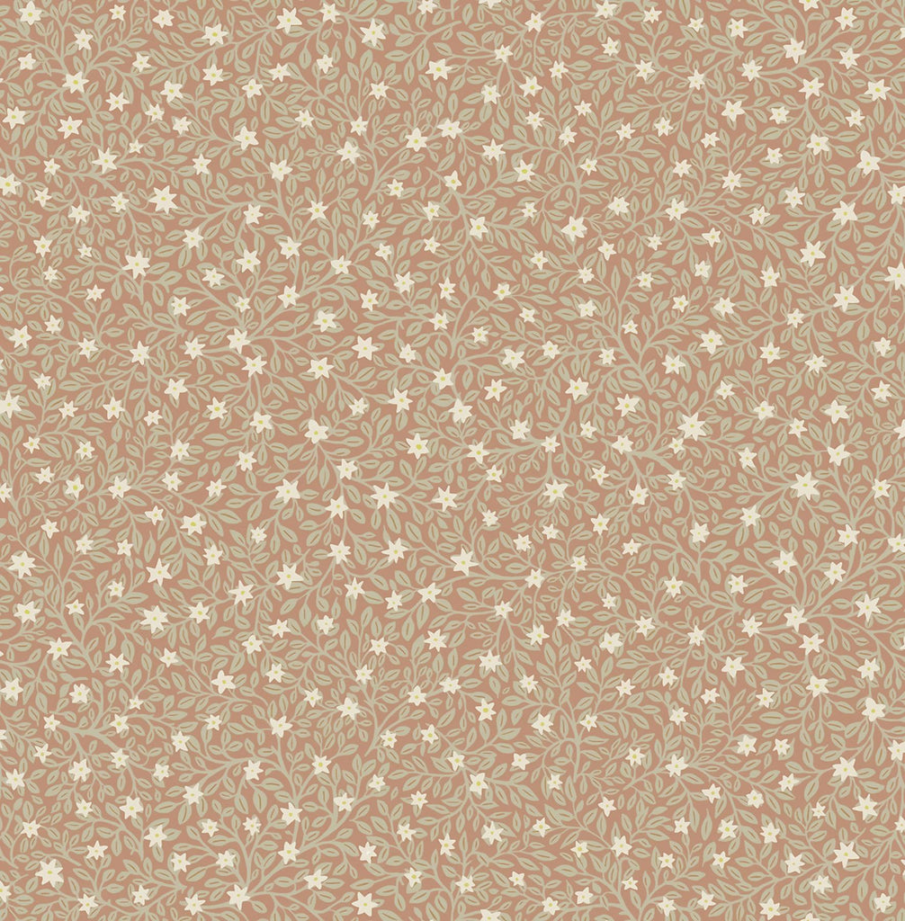 Brewster Home Fashions Marguerite Rose Floral Wallpaper