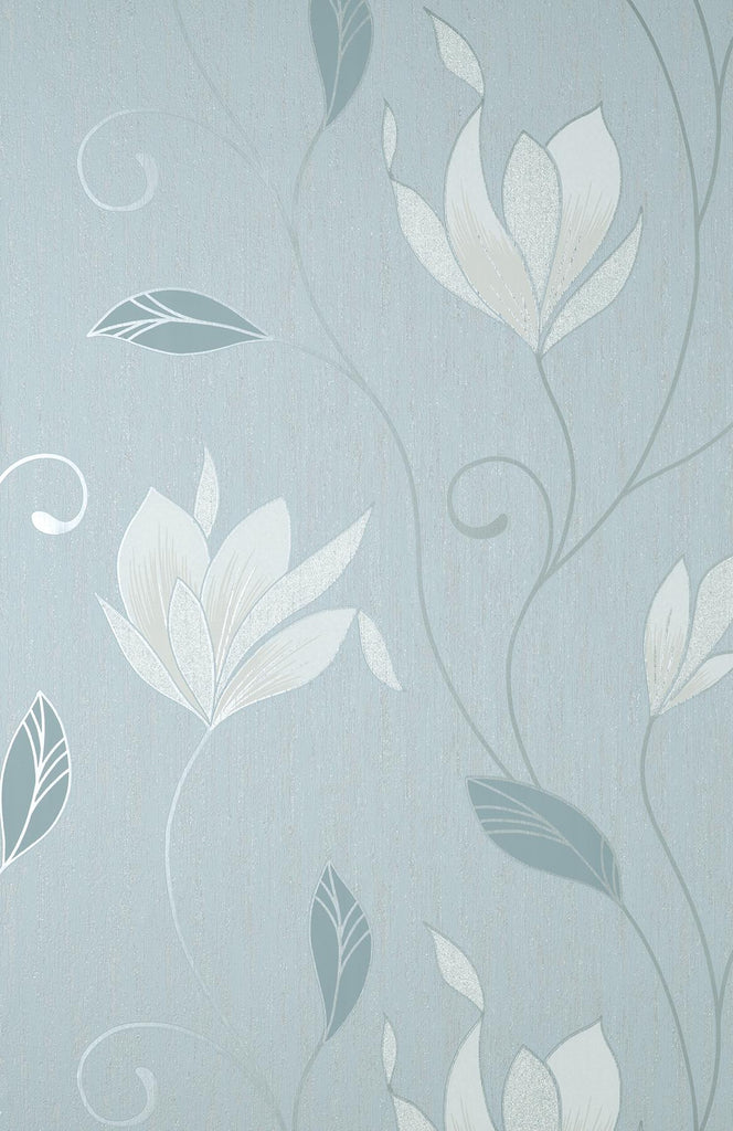 Brewster Home Fashions Synergy Light Blue Floral Wallpaper