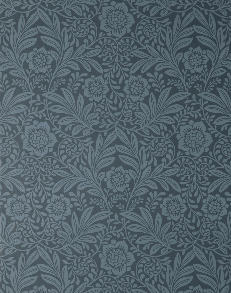 Brewster Home Fashions Camille Navy Damask Wallpaper