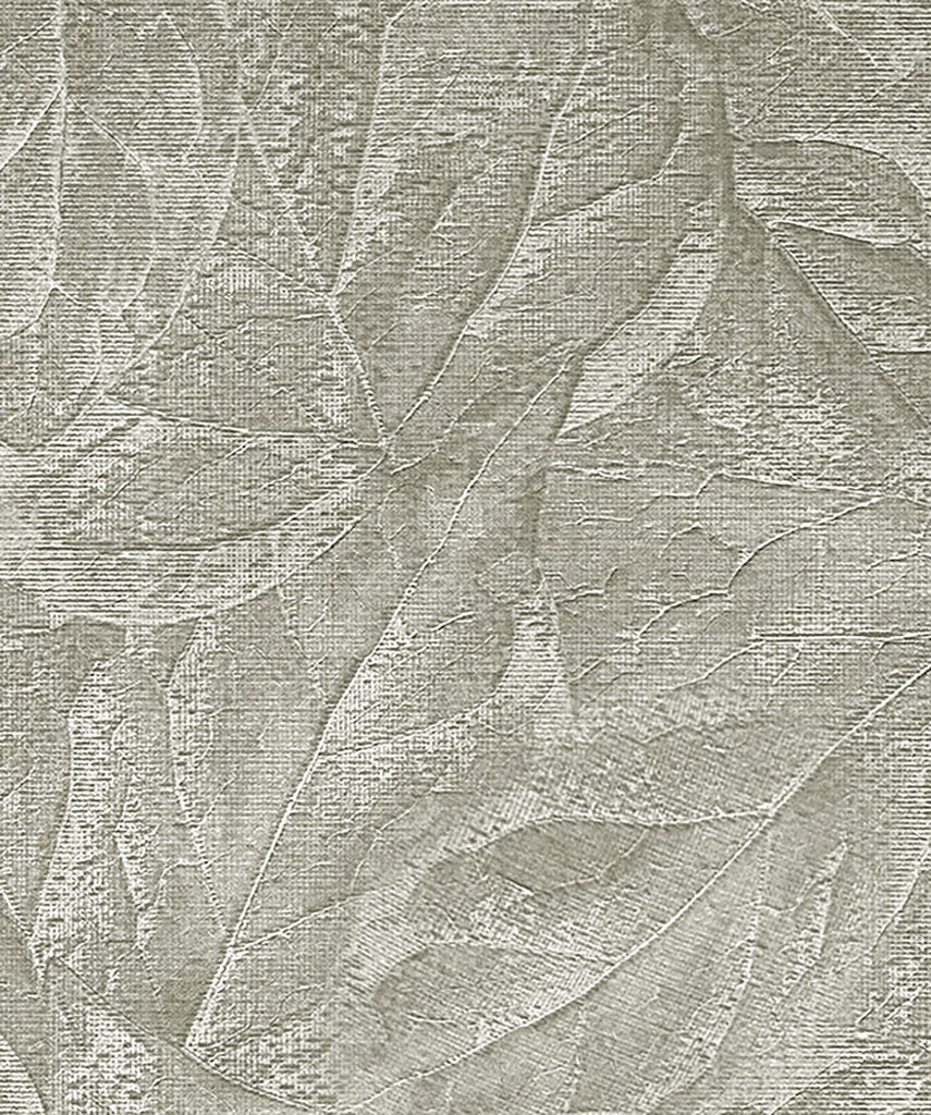 Brewster Home Fashions Aspen Sterling Leaf Wallpaper