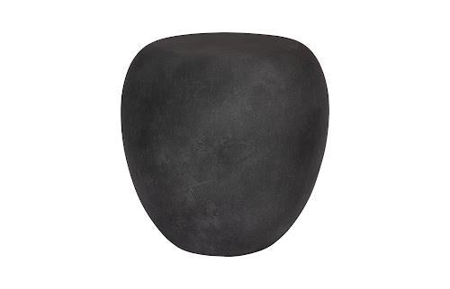Phillips Collection River Stone Charcoal Stone Side Table