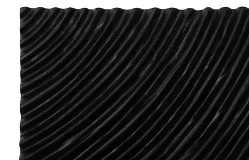 Phillips Collection Carved Wall Tile Black Curve Wall Art