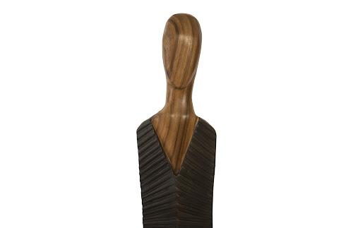 Phillips Collection Vested Male Sculpture Medium Chamcha Natural Black Copper Accent
