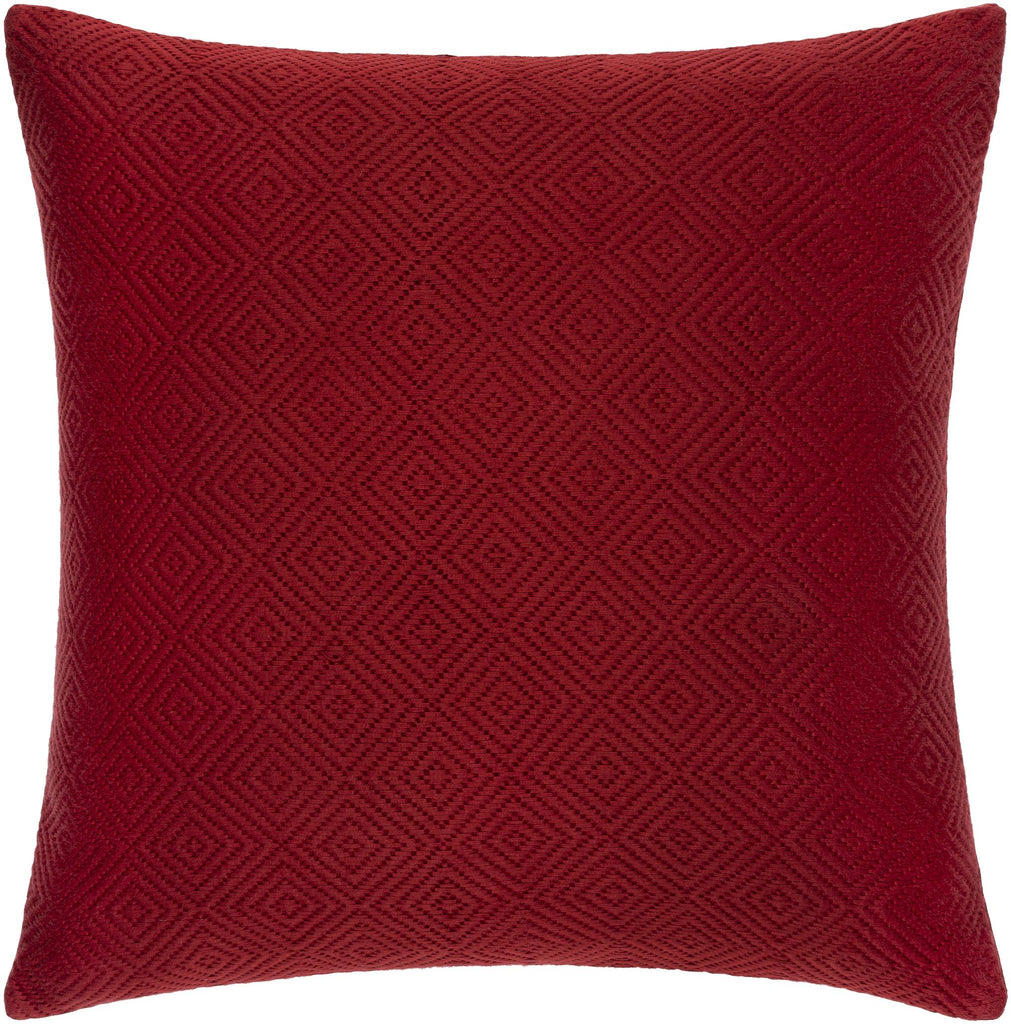 Surya Camilla CIL-004 Burgundy Red 18"H x 18"W Pillow Cover