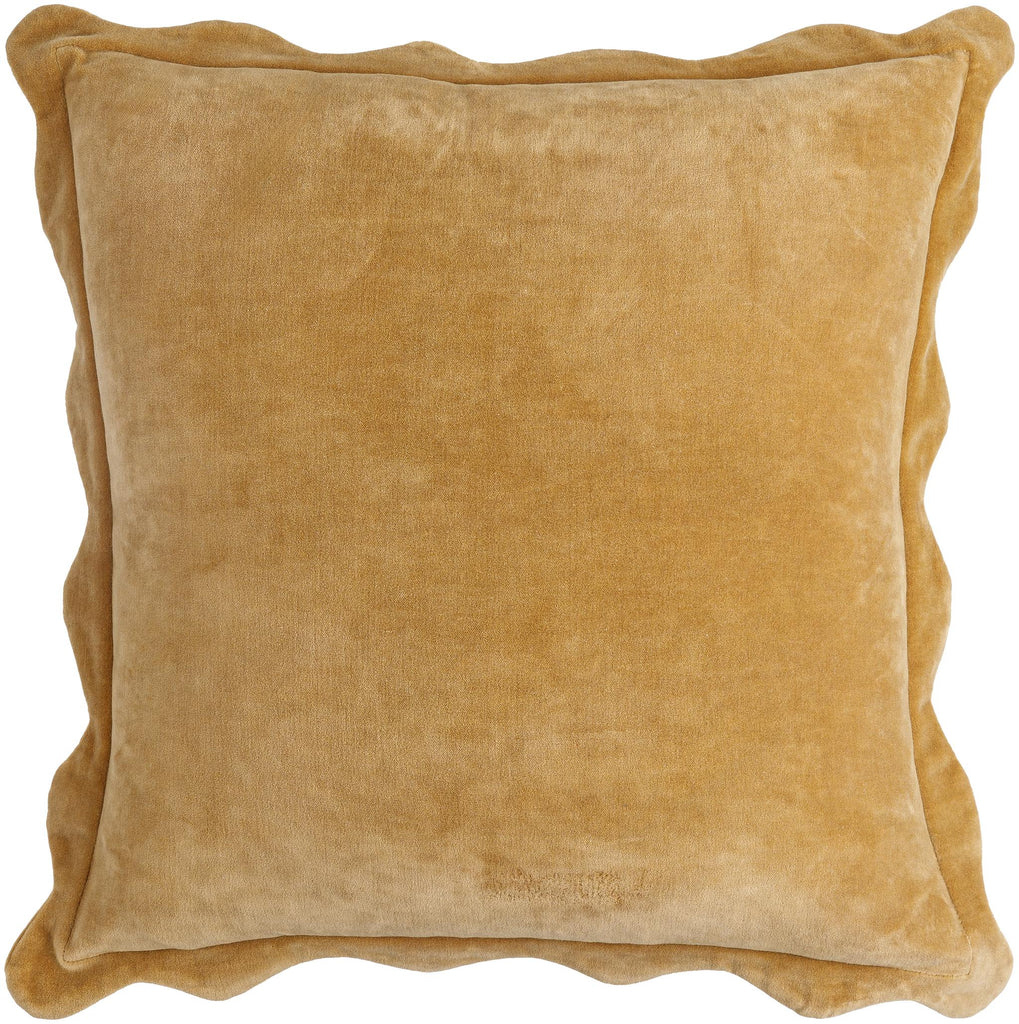Surya Effervescent EFC-001 Mustard 18"H x 18"W Pillow Cover