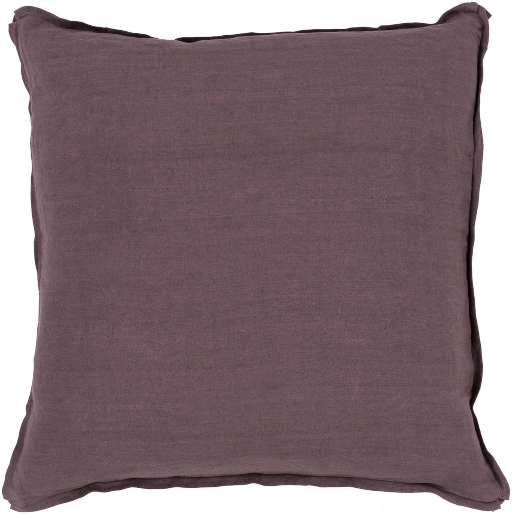 Surya Solid SL-010 Plum 22"H x 22"W Pillow Cover