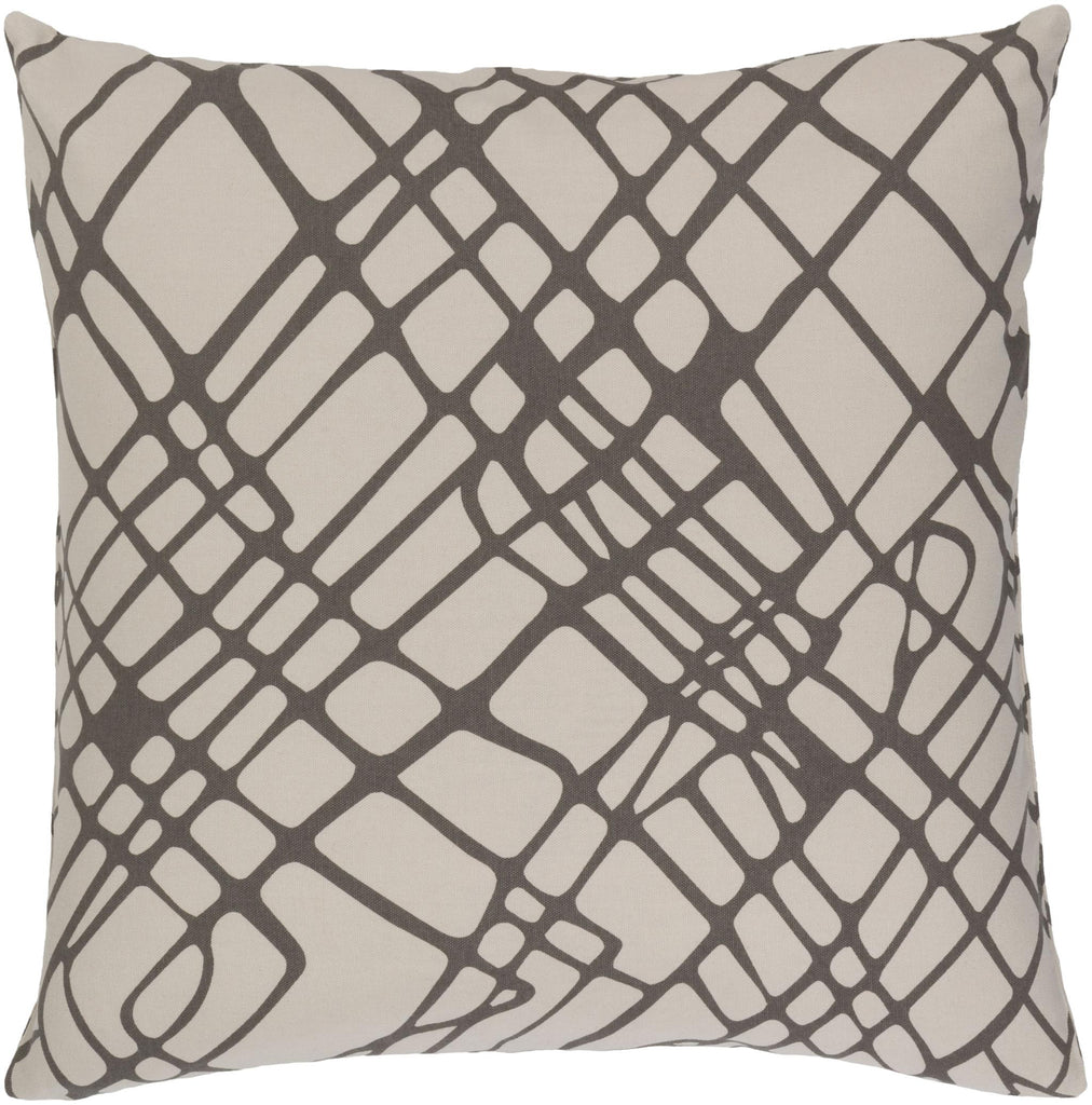 Surya Somerset SMS-023 Gray White 22"H x 22"W Pillow Cover
