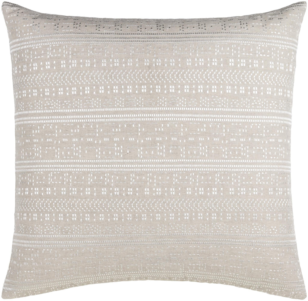 Surya Theodore THE-002 Beige Off-White 18"H x 18"W Pillow Cover