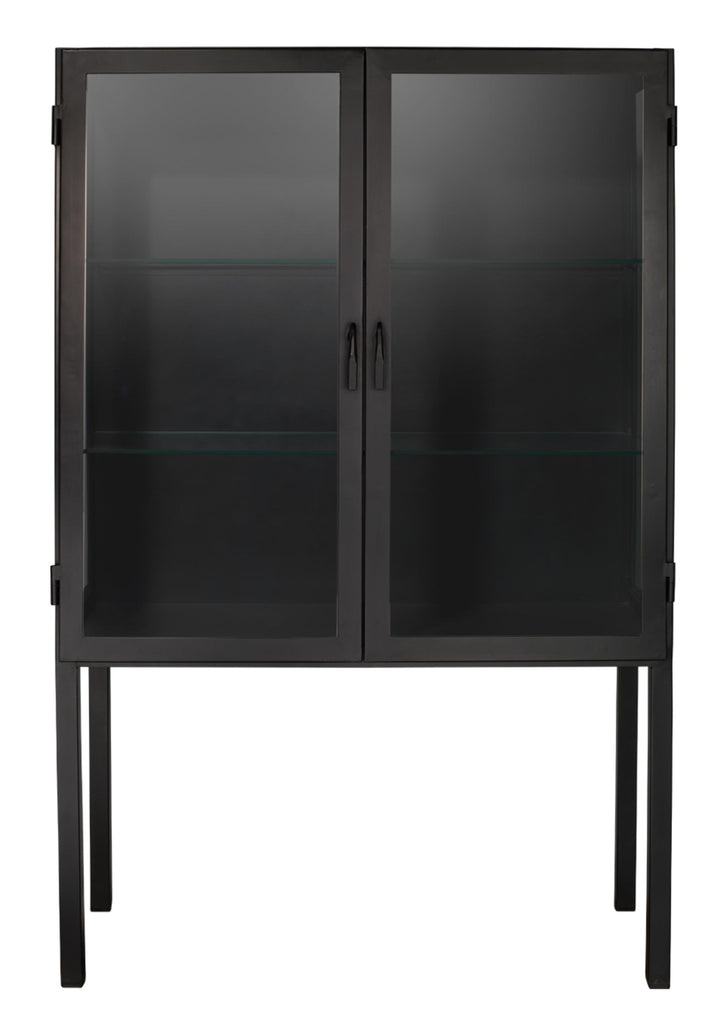Jamie Young Chauncey Wide Curio Bar Iron Cabinet