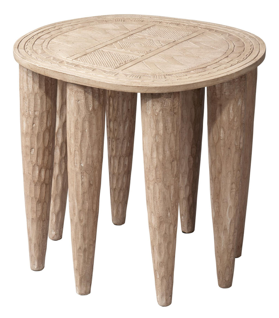Jamie Young Naga Mango Wood Side Table, Natural