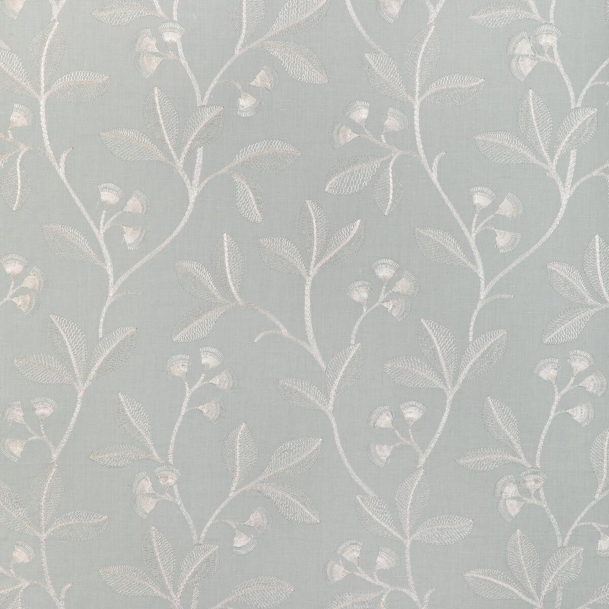 Lee Jofa Iris Embroidery Aqua Drapery Fabric DecoratorsBest