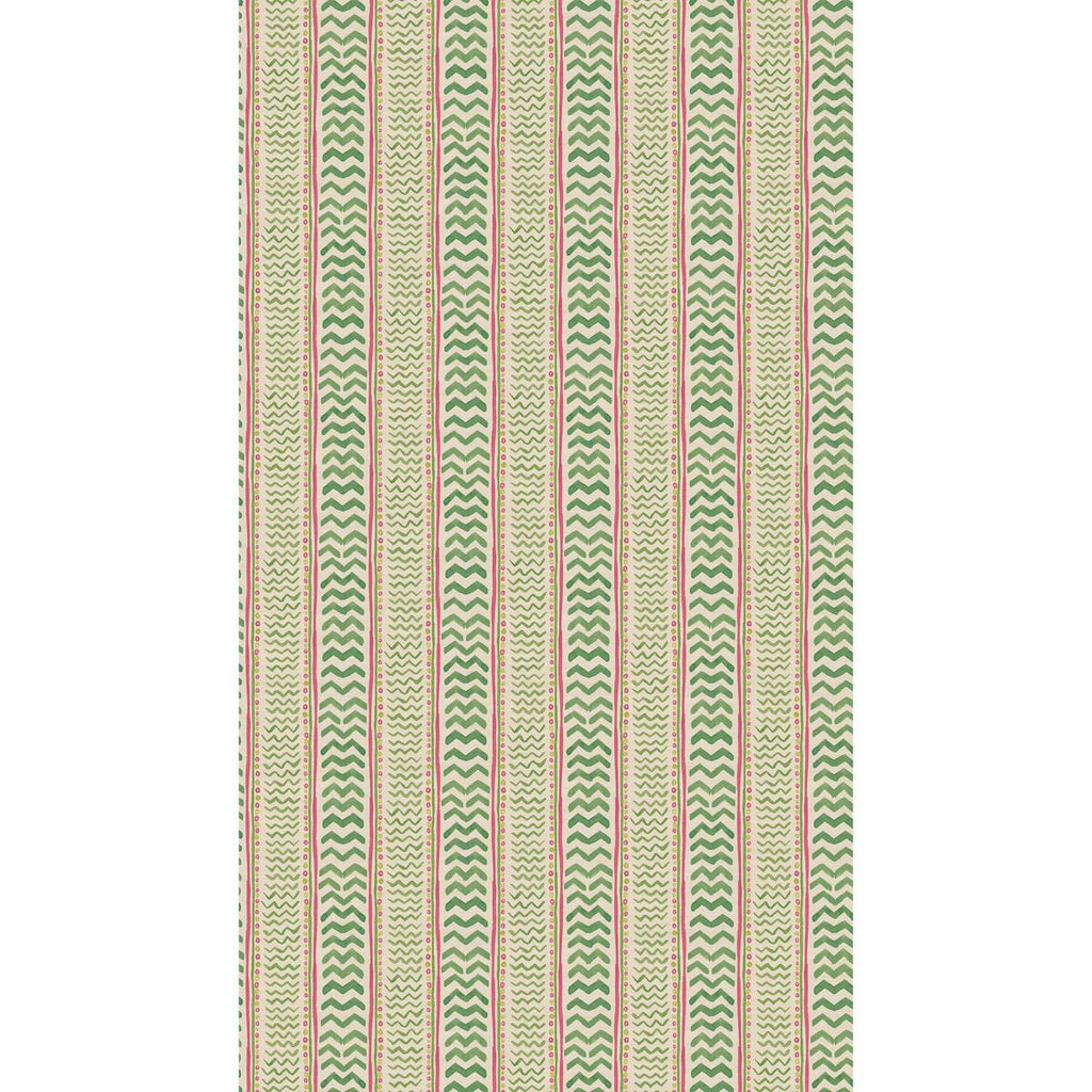 G P & J Baker WRIGGLE ROOM GREEN/PINK Wallpaper