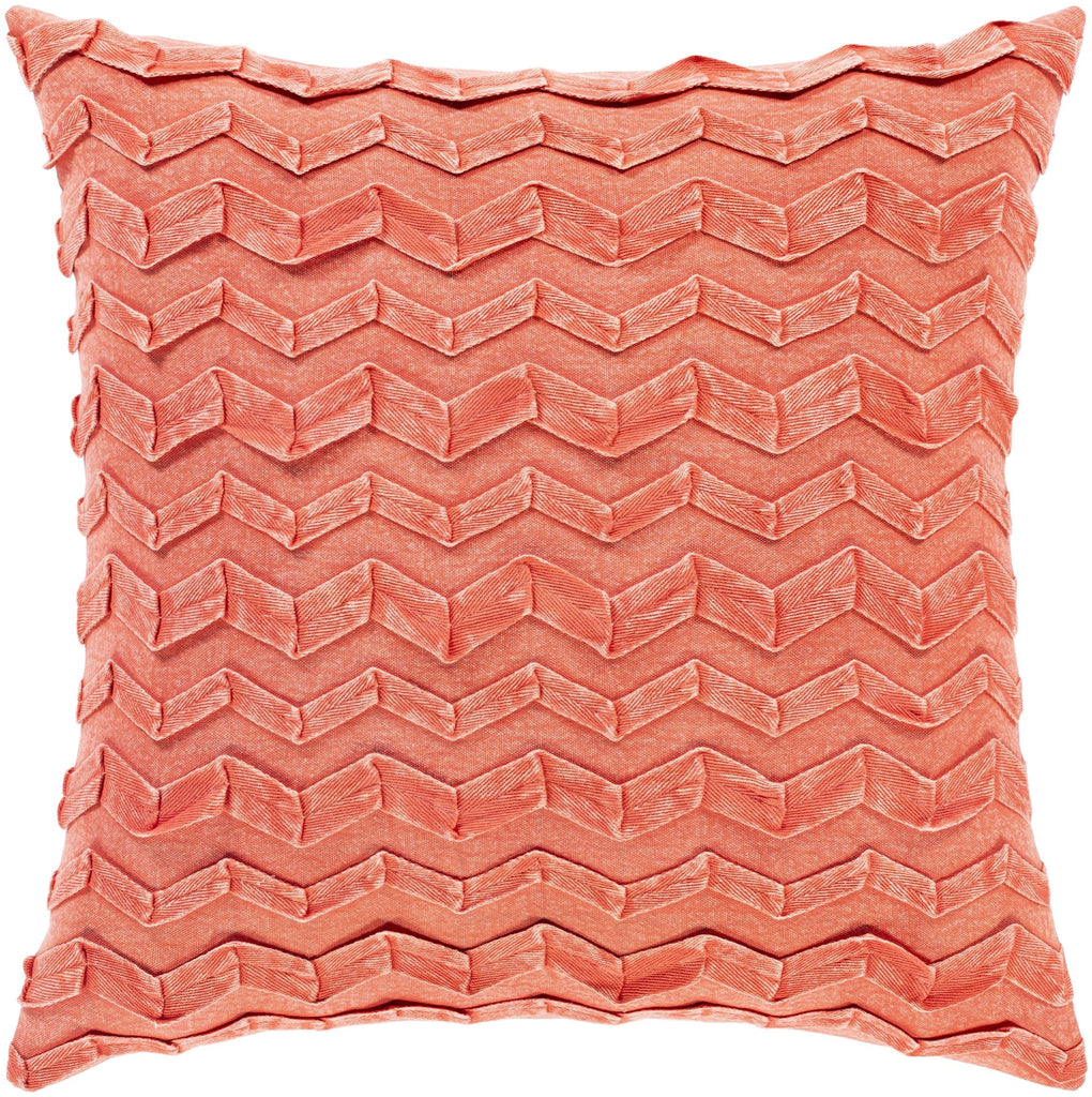 Surya Caprio CPR-003 Coral 20"H x 20"W Pillow Cover