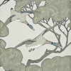 Mulberry Flying Ducks Silver/Taupe Wallpaper