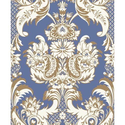 Cole & Son WYNDHAM BLUE AND GOLD Wallpaper