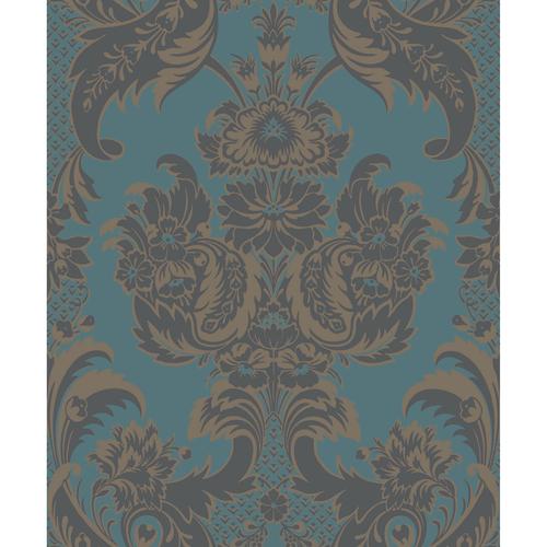 Cole & Son WYNDHAM TEAL AND CHARCOAL Wallpaper