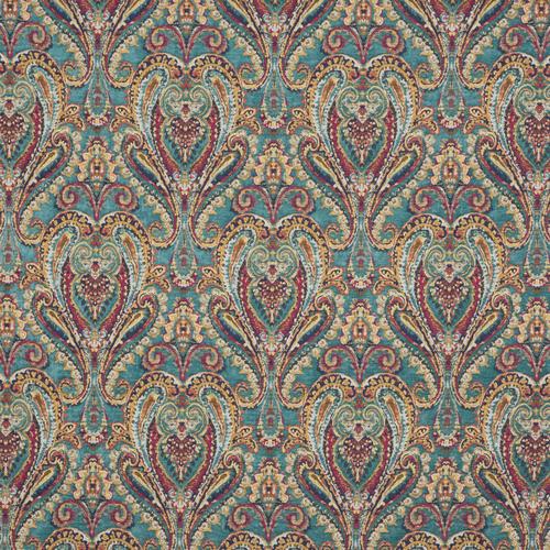 Mulberry BOHEMIAN PAISLEY TEAL Fabric