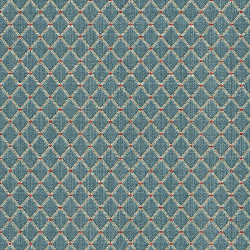 Brunschwig & Fils AMOY TRELLIS SLATE BLUE Fabric