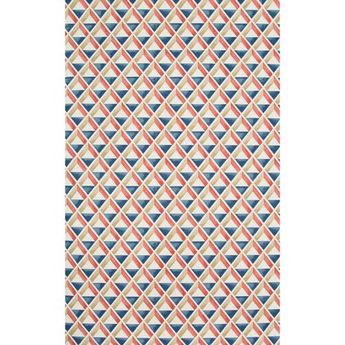 Lee Jofa CANNES PAPER RED/BLUE Wallpaper