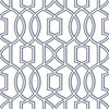 A-Street Prints Quantum Blue Trellis Wallpaper