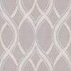 A-Street Prints Frequency Lavender Ogee Wallpaper