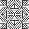 A-Street Prints Helios Black Geometric Wallpaper