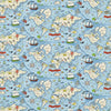 Sanderson Treasure Map Sea Blue Fabric