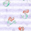 York Disney The Little Mermaid Swim Purple Wallpaper