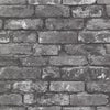 A-Street Prints Debs Grey Exposed Brick Wallpaper