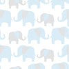 Brewster Home Fashions Blue Elephant Parade Peel & Stick Wallpaper