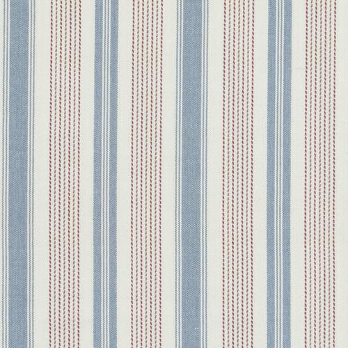 Baker Lifestyle PURBECK STRIPE RED/BLUE Fabric
